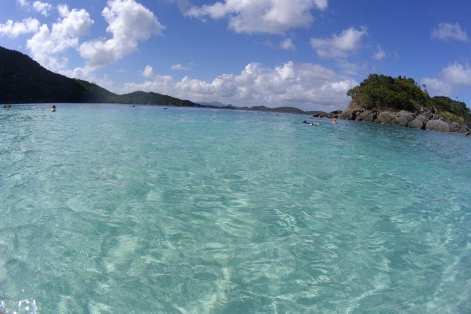 Amazingly clear water at Trunk Bay, St. John